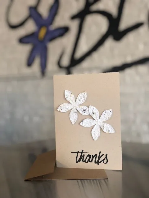Thanks Wildflower Plantable Seed Paper Card Pack (5 per pack) - Image 3