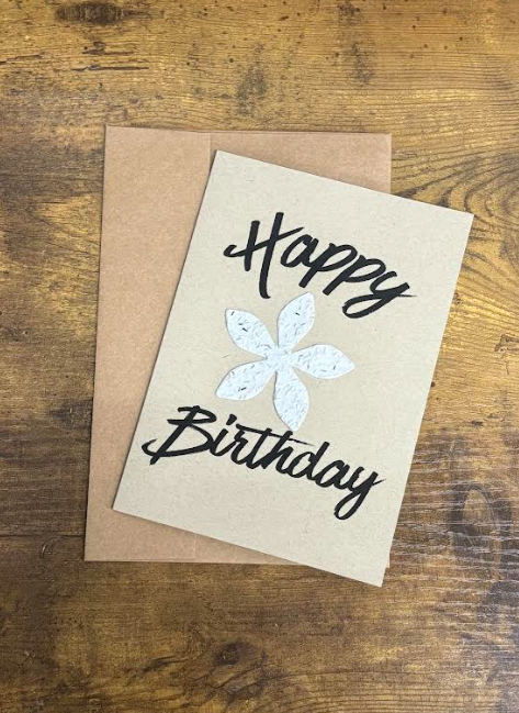 Happy Birthday Plantable Seed Paper Card