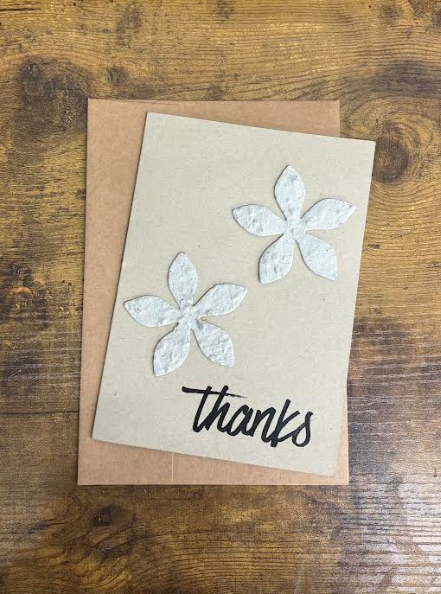 Thanks Wildflower Plantable Seed Paper Card Pack (5 per pack)