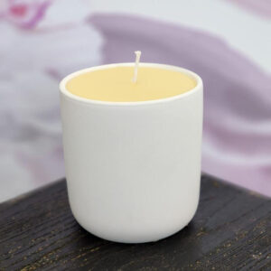 Creamy White Honey Beeswax Candle